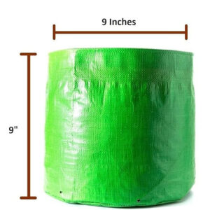 GREEN GROW BAG ROUND -9 INCH ( SET OF 10)