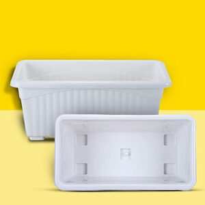 PLASTIC WINDOW POTS -13 INCH WHITE (PACK OF 1 PCS)